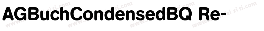 AGBuchCondensedBQ Re字体转换